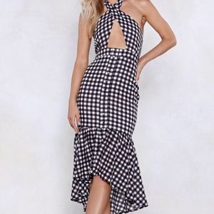 NWOT Nasty Gal Halter Dress!